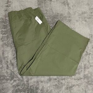 NWT GAP Khaki Green Women's Wide Leg Pants SHIPS NEXT DAY